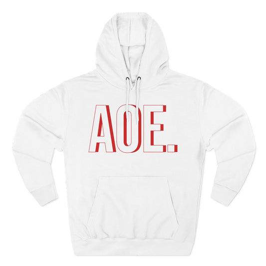 AOE WHITE N BRITE LAYERED HOODIE