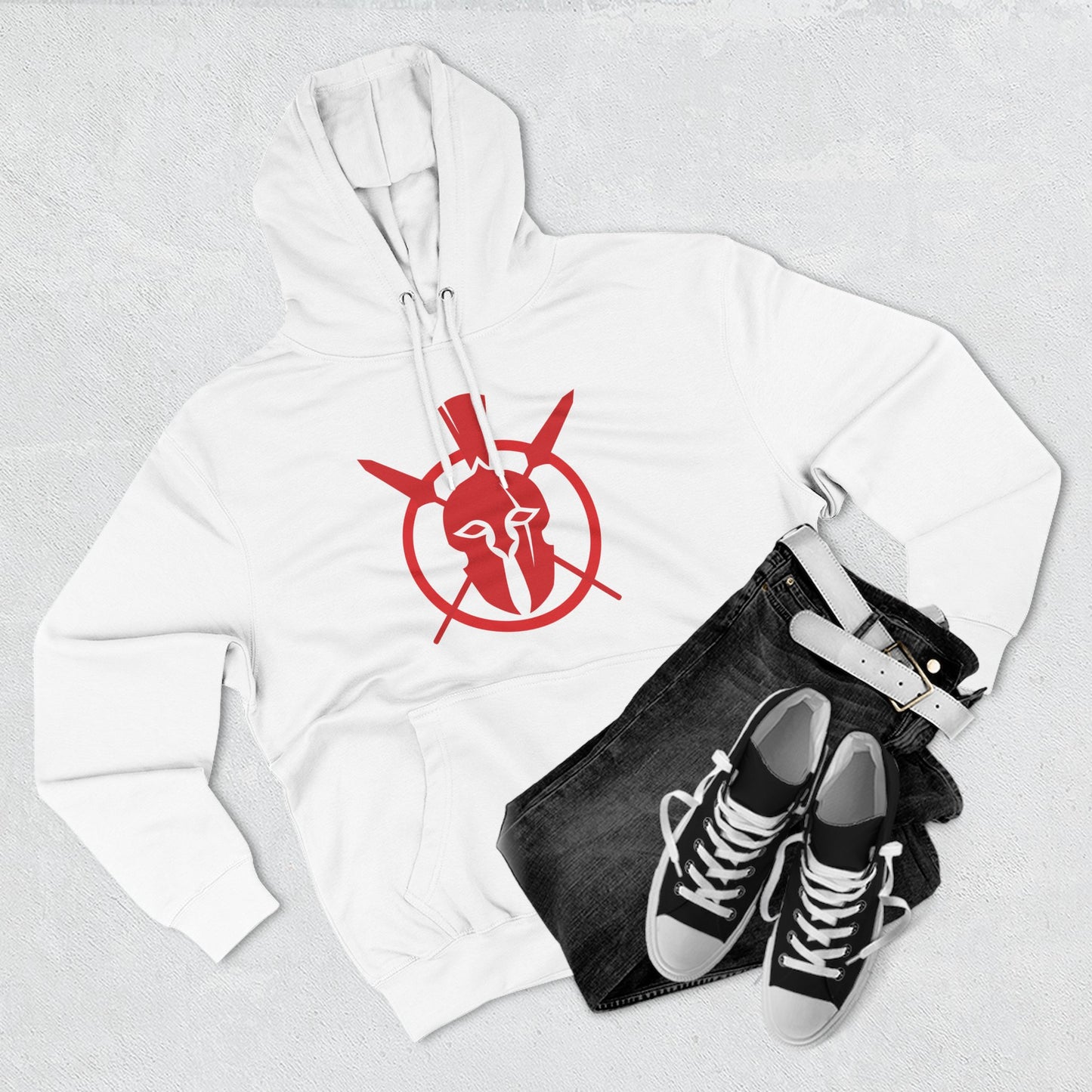 WHITE WARRIOR HOODIE